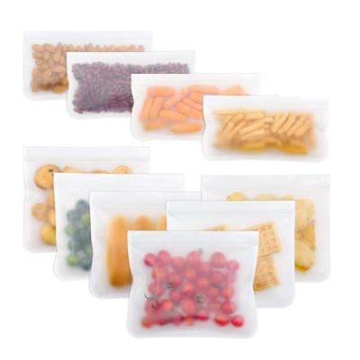 China New Product Recyclable Freezer Storage PEVA Bag Reusable Peva Plastic Bags With Logos for sale