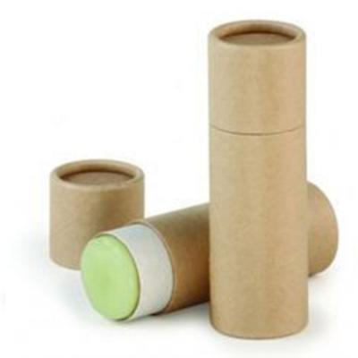 China Custom Biodegradable Container Recycled Eco Friendly Materials Cardboard Kraft Paper Lift Up Paper Tubes For Lip Balm Packaging for sale