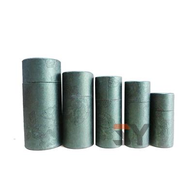 China Recycled Materials Cylinder Customized Printing Recyclable Kraft Paper Tube Packaging 30ml 50ml E Liquid E-juice Paper Tube Cylinder Box for sale