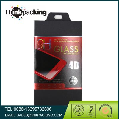 China Recycled Materials Custom Package For Mobile Phone Screen Protector , Metallized Paper Box Package for sale