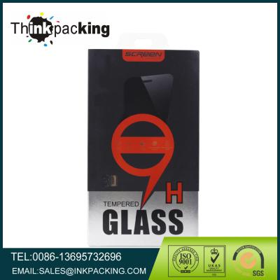 China Recycled Materials Cell Phone Tempered Glass Retail Packaging Premium Paper Box for sale