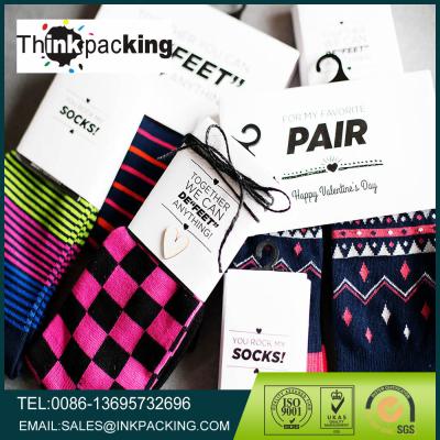 China Christmas Waterproof Socks Packaging Label Printing , Sock Label Wraps for sale