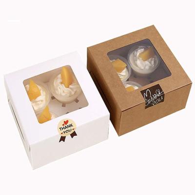 China Custom Matching Recycled Materials Butter Cookie Box, Die Cut Window Cookie Boxes, Top Quality Dozen Cookie Gift Box for sale