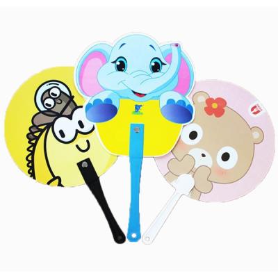 China Europe Business Advertising PVC Plastic Summer Promotional Hand Fan for sale