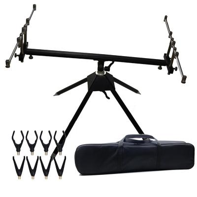 China Fishing Rod Pod Aluminum Fishing Rod Holder For Carp Fishing Rod Pod With Bag Adjustable +8pcs Rod Holders for sale