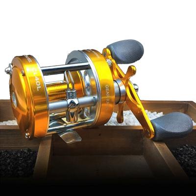 China LEFT HAND Baitcasting Reel CL-40 Boat Sea Mount Fishing Reel 2+1BB Drum Wheel Metal Left/Right Handle Free Shipping for sale