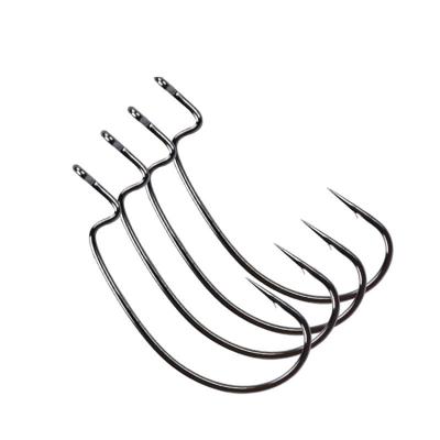 China Barbed Fish Hook 100pcs Saltwater Fish Hooks High Carbon Steel Crank Spinning Hooks for sale