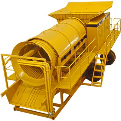 China Sand/gravel screening/MSW processing small portable gold trommel screen used in alluvial gold ore washing processing plant for sale from China manufacturer Jiangtai for sale