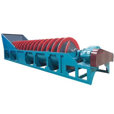 China Fine sand production such as 30-100 t/h complete glass sand washing glass plant with spiral sand processing machine screen and sand reclaiming dewatering device for sale