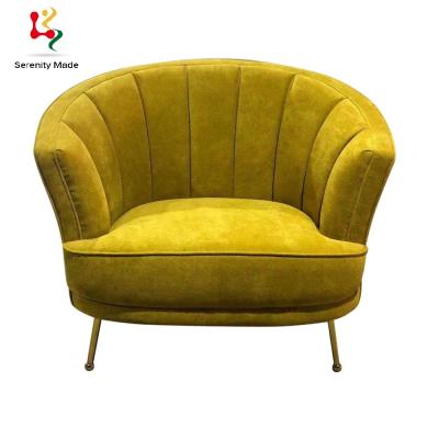 China Modern Modern Furniture Wooden Legs Upholstered Frame Chairs For Cafe Use for sale