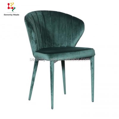 China Contemporary Modern Upholstered Restaurant Velvet Dining Chair for sale