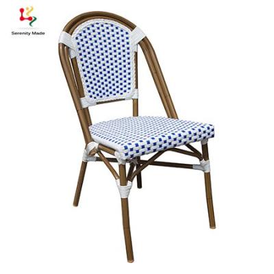 China Balcony Bistros Super Comfortable Wholesale Cheap Outdoor Aluminum Rattan Woven Wicker Chairs for sale