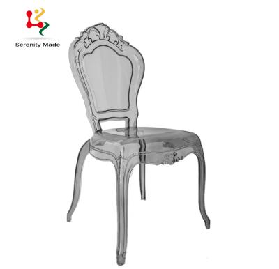 China Modern Commercial Plastic Event Furniture Kingdom Frame Stackable Dining Chair for sale