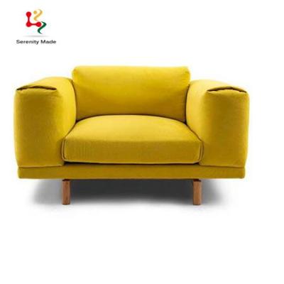 China Modern Metal Furniture Velvet Base Frame Simple Hotel Couch Living Room Sofas For Restaurant for sale