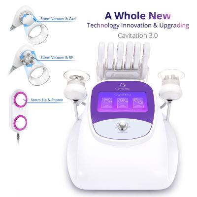 China Weight Loss USA Free Shipping 3.0 CaVstorm 40K Ultrasonic Cavitation Slimming Microcurrent RF Vacuum Photon Skin Care Spa Machine for sale