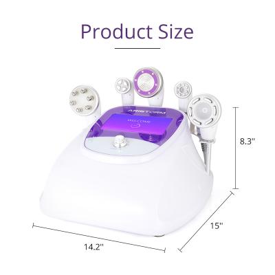 China Skin Tighten Drop Shipping 5 in 1 RF Radio Frequency 60K Cavitation 2.5 Vacuum Cellulite Reduction Fat Body Slimming Beauty Machine for sale