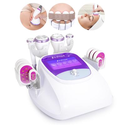 China Skin Tightening MYCHWAY 6 IN 1 Cavitation 2.5 Vacuum RF Fat Loss 30K EMS EL Face Lift LED Ultrasonic Laser Machine for sale