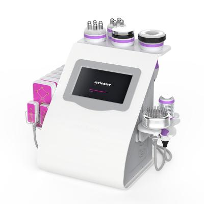 China Multifunction Cavitation 160MW RF Vacuum Photon Suction Micro Current 40K Unoisetion Lipo Anti-Puffiness RTS 9 in 1 Laser Pads Beauty Machine for sale