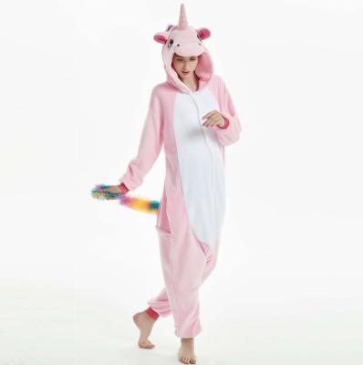 China Pegasus Flannel Cartoon One Piece Pajamas Unicorn High-Grade Animal QUICK DRY Rabbit Pajamas for sale