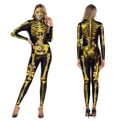 China Custom 3d Printed 3d Printed Joker Clown Jumpsuit Sexy Women Jumpsuit Tights Halloween Cosplay Costume Adult Wholesale Jumpsuit for sale