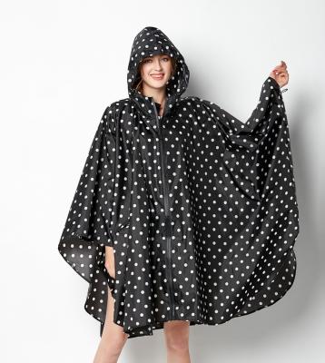 China Polyester Waterproof Coating Woven Oxford Reusable Rain Poncho For Adults Women Men Hooded Jacket Waterproof Hike Rain Coat With Zipper Pocket for sale