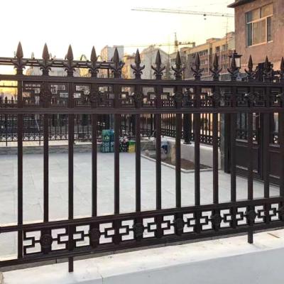 China Powder coated Outdoor Steel Fence Design Security Steel Fence And Handrails 250 pounds for sale