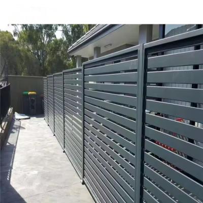 China 5 Foot Horizontal Aluminum Privacy Fence / Garden Privacy Fence Panel 4'*7'/5'*8' for sale