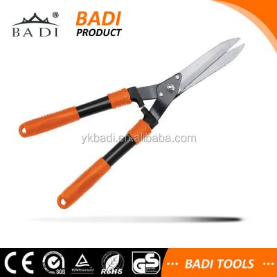 China Anti-Slip Steel Handle Long Hedge Non-Stick Blades Garden Hedge Bush Forming Shears for sale