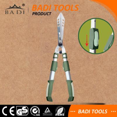 China Anti-Slip Grip Long Handle Hedge Shears Telescopic Brush Shears PTFE Coated Hedge Shear for sale