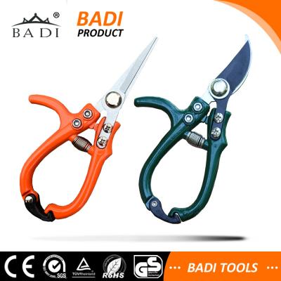 China Anti-Slip Handle Scissor Bypass Shears Garden Pruning Gardening Tools with 65Mn Blades and Spring for Garden H Garden H for sale