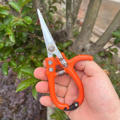 China Anti-Slip Handle Shears, Extra Sharp Mini Hand Pruners, Easier Cutting, Ergonomic Comfortable, Less Effort - Yard Gardening Scissors for sale