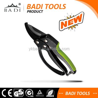 China Anti-Slip Handle Fruit Tree Grafting Cutting Bypass Shears D Sharp Plant Steel Blade Clippers Rose Shear With Aluminum Handle for sale