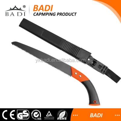 China Anti-slip handle pruning saw tree saw designed for single hand use curved blade hand saw cuts branches up to 7