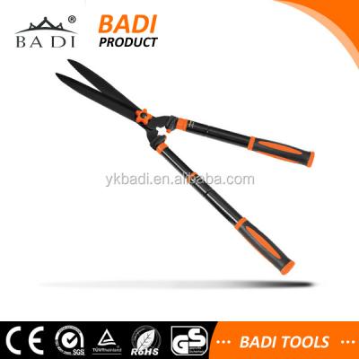 China Lawn Steel Scissors Hand Tool Clippers Anti-Slip Grip Forged Yard Garden Hedge Long Handled Telescopic Shears for sale