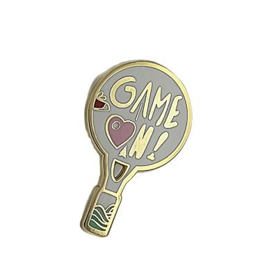 China Custom USA GAME ON Hard Enamel Metal Badge Pin for sale