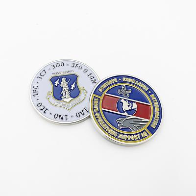 China USA Custom 3 D Air National Guard Soft Enamel Souvenir Challenge Coins for sale