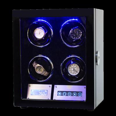 China Super Quiet Wholesale Custom Modern Luxury Modern Quiet Slots Auto Watch Winder Motor Gyro OEM ODM Orbit Orbit Watch Winder Box Winder fingerprint 4 for sale