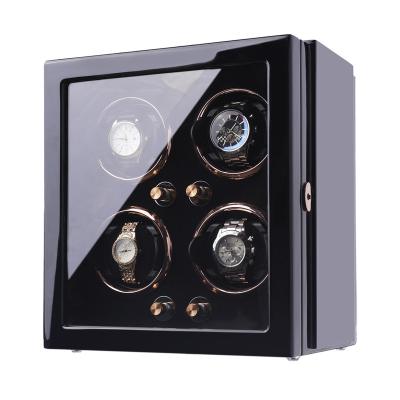 China Super Quiet Motor High Quality 4 Slots Watch Winder Automatic Rotating Speed ​​4 Slot Watch Winder Case for sale