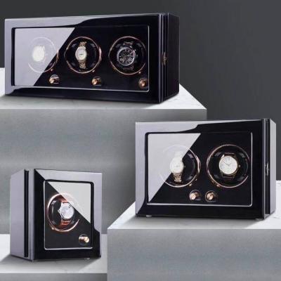 China Super Quiet Motor in Factory Wholesale Piano Varnish Mabuchi Motor Baking Super Quiet Watch Box OEM 3 2 1 Slot Luxury Automatic Watch Winder for sale