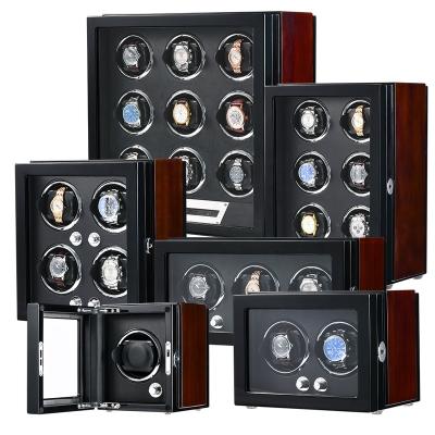 China Hot Selling High Quality Luxury China Automatic Watch Winder Modern Fingerprint Lock 2 Super Quiet Motor Automatic Watch Winder Box 4 6 8 9 Slots for sale