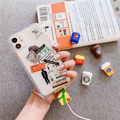 China Hot Selling Anti-shock Shockproof Silicone Cute Amazon Cartoon Charging Cable Case for sale