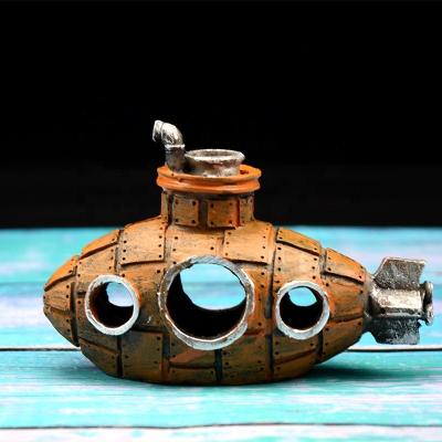 China Submersible Aquarium Resin Decor Landscape Decorations Viable Creative Underwater Ornament Fish Tank for sale