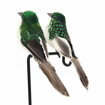 China Artificial Feather Christmas Ornaments Decoration Simulation Foam Bird for sale