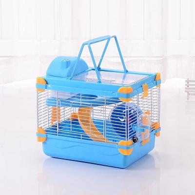 China Fantasy Viable Transparent Double Castle Skylight Luxury Hamster Cage for sale