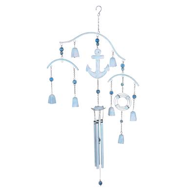 China Europe OEM Customized Blue Ocean Style Metal Wind Chime for sale