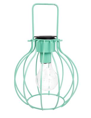 China Outdoor Living Room Iron Lantern Waterproof Metal Hanging Light Decorative Hanging Solar Lantern For Garden for sale