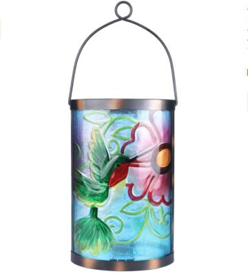 China Decoration Christmas Led Solar Lantern Light Outdoor Hanging Glass Bird Customized OEM Customized Lights Waterproof LED Solar Lamp For Garden Yard Tree Desk Decor for sale