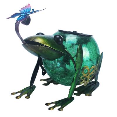 China Europe Factory Price Frog Shape Led Solar Powered Outdoor Light Ornament For Decoration for sale