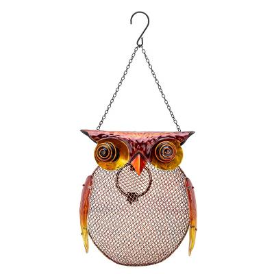 China Non-auto OEM Customized 17 Inch Owl Feeders Hanging Squirrel Proof Passaros Bird Feeders Bird Feeder for sale