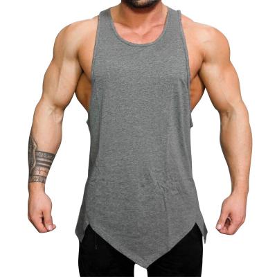 China Wholesale Anti-Shrink Stringer Workout Fitness Muscle Tank Dry Fit Simple Solid Soft Casual Men's Plain Anti-Shrink Full for sale